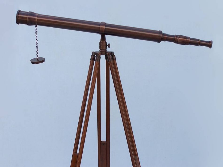Floor Standing Bronzed Galileo Telescope 65""