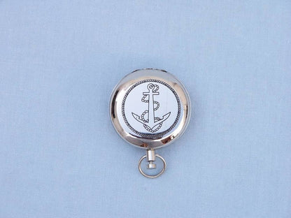 Chrome Anchor Scout's Push Button Compass 2""