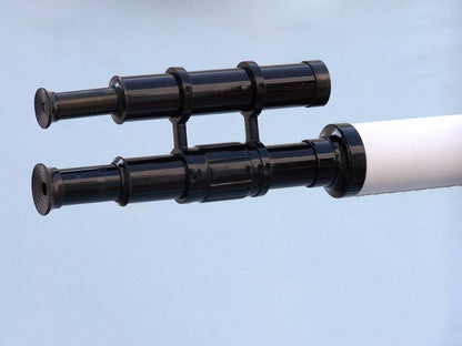 Floor Standing Oil-Rubbed Bronze-White Leather With Black Stand Griffith Astro Telescope 65""