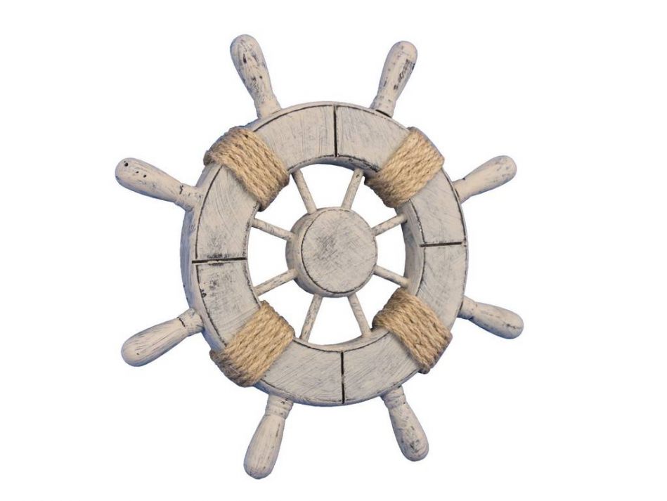 Rustic Decorative Ship Wheel 9""