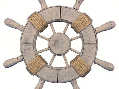 Rustic Decorative Ship Wheel 9""