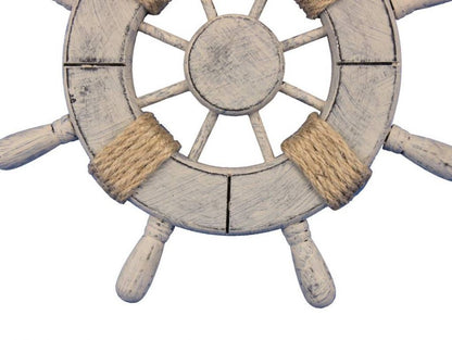Rustic Decorative Ship Wheel 9""