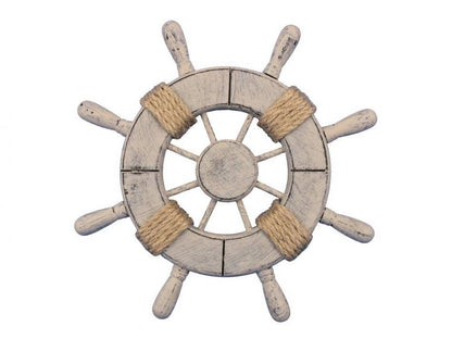 Rustic Decorative Ship Wheel 9""