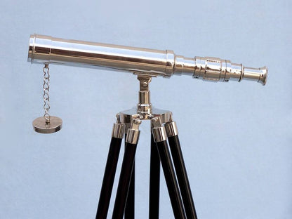 Standing Chrome Harbor Master Telescope 30""