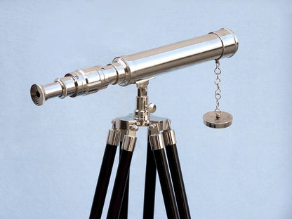 Standing Chrome Harbor Master Telescope 30""