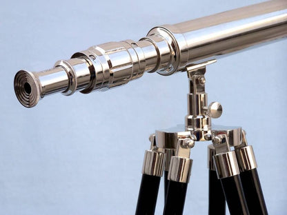Standing Chrome Harbor Master Telescope 30""
