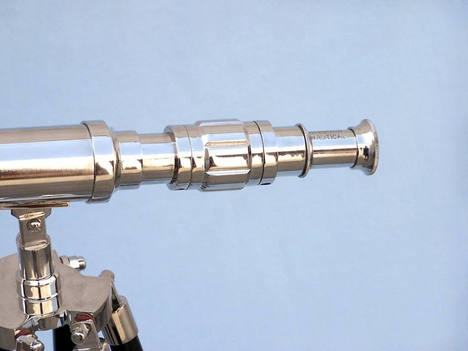 Standing Chrome Harbor Master Telescope 30""