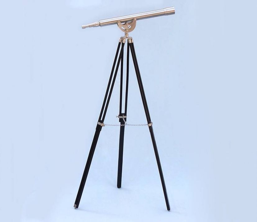 Floor Standing Brushed Nickel Anchormaster Telescope 50""