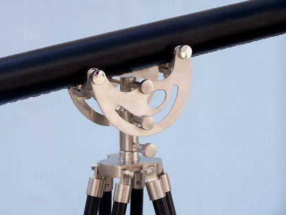 Floor Standing Brushed Nickel With Leather Anchormaster Telescope 50""