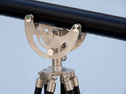 Floor Standing Brushed Nickel With Leather Anchormaster Telescope 50""