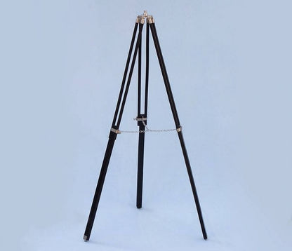 Floor Standing Brushed Nickel With Leather Anchormaster Telescope 50""