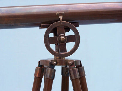 Floor Standing Antique Copper Griffith Astro Telescope 64""