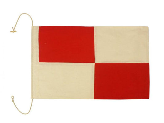 Letter U Cloth Nautical Alphabet Flag Decoration 20""