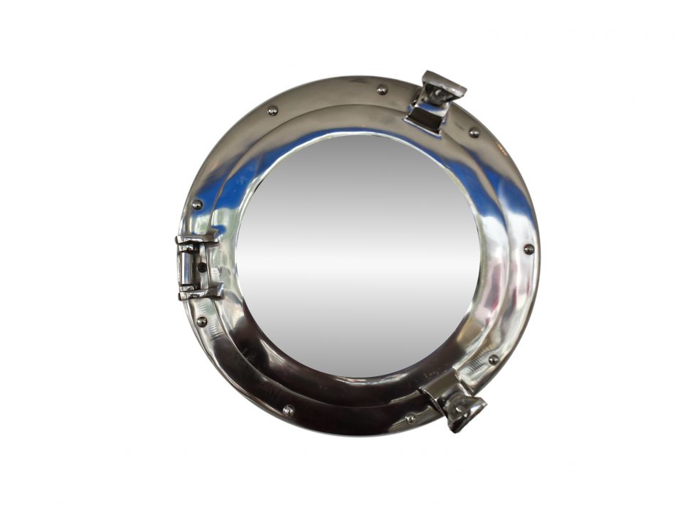 Deluxe Class Chrome Porthole Mirror 17""