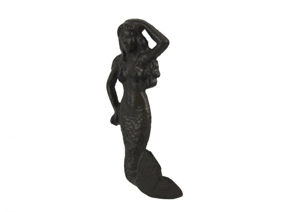 Cast Iron Mermaid Hook 6""