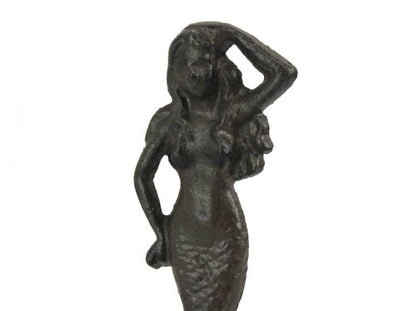 Cast Iron Mermaid Hook 6""