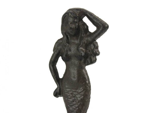 Cast Iron Mermaid Hook 6""