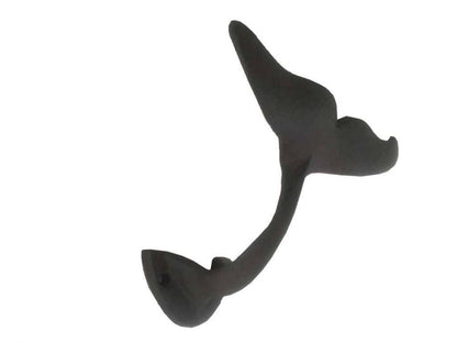 Cast Iron Decorative Whale Tail Hook 5""