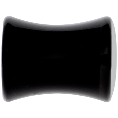 Black Acrylic Green Black Skull Saddle Plug Set 2G