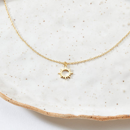New Job Sun Pendant Necklace
