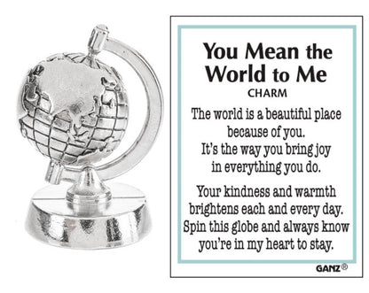 You Mean the World to Me Spinning Charm