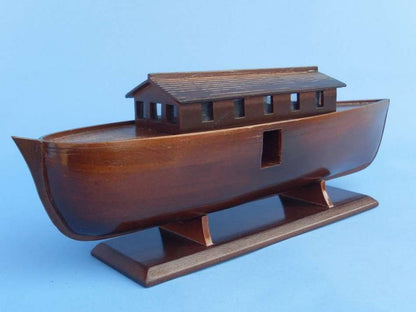 Wooden Noah's Ark Model Boat 14""