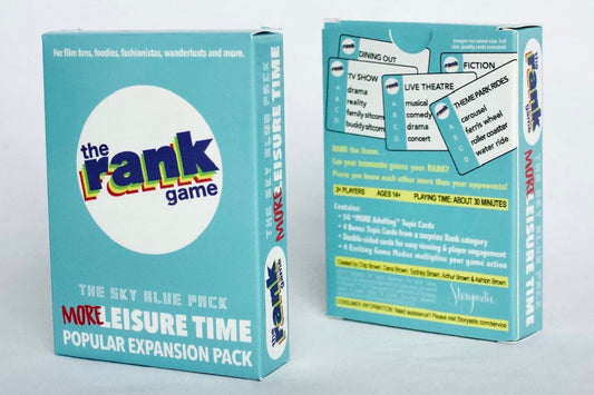 The Rank Game Expansion Pack: MORE Leisure Time (Sky Blue Pack)