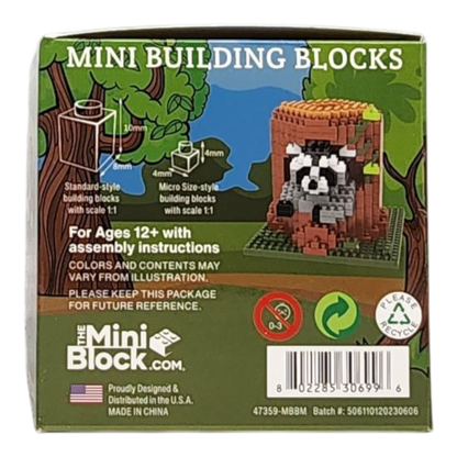 Mini Building Blocks - Raccoon