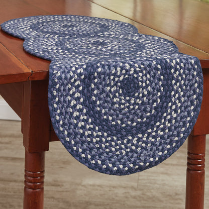 Braided Table Runner - Bluestone- 15x34