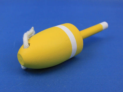Wooden Yellow Lobster Buoy 7""