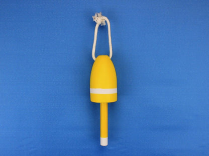 Wooden Yellow Lobster Buoy 7""