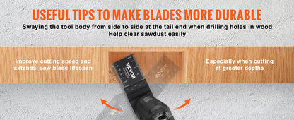 SucceBuy 30PCS Multi Tool Blades Kits Universal Release Oscillating Multi-Function Renovator Saw Blades for Dewalt Craftsman