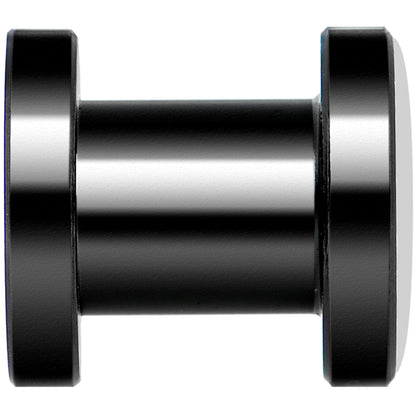 Full Color Owl Black Anodized Screw Fit Plug Set 2G