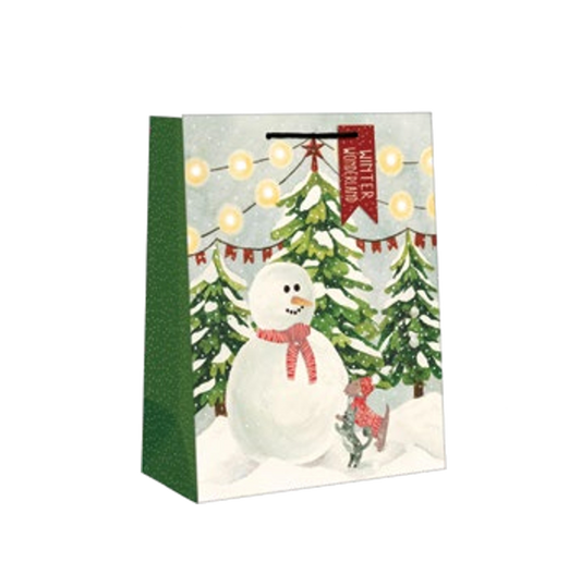 Love of Pets Giftbag - Snowman's Friends - Medium