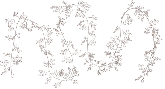 Silver Plated Petal Garland