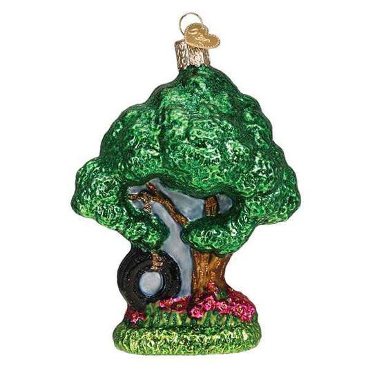 Tire Swing on a Tree Ornament
