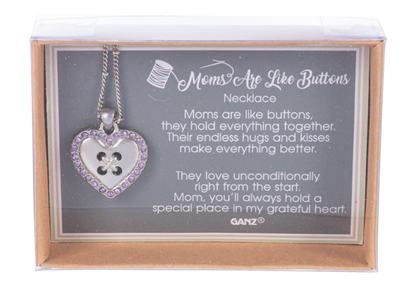 Moms are like Buttons - Necklace -