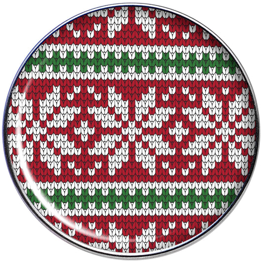 16G 1/4 Red Green Christmas Sweater Tragus Cartilage Earring