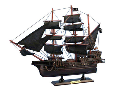 Wooden Black Bart's Royal Fortune Model Pirate Ship 15""