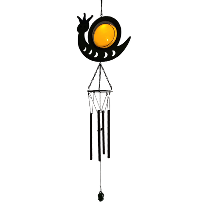 Solar LED Lighted Wind Chime - Snail