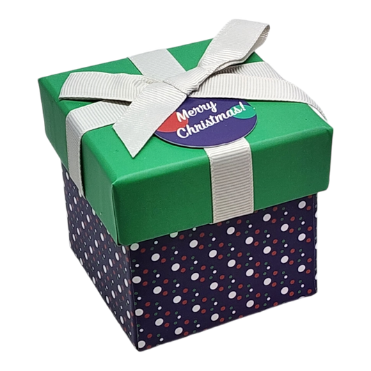 Gift Box Cube for Gift Cards - 3" x 3" - Dots