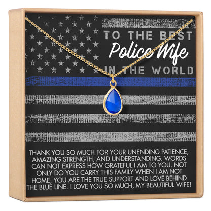 Police Wife Gemstone Necklace