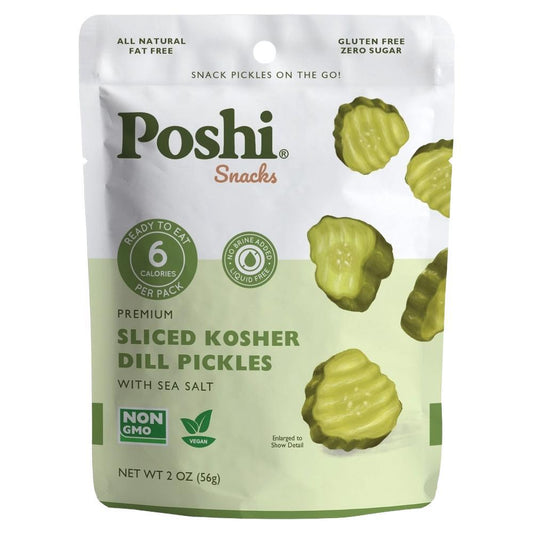 Poshi - Sliced Kosher Dill Pickles (56G)