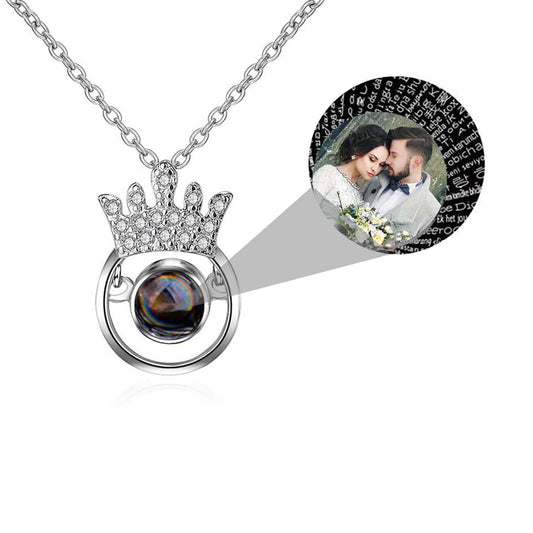 Round Crown Projection Necklace Pendant