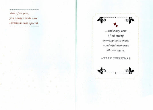 For Loving Parents Christmas Card
