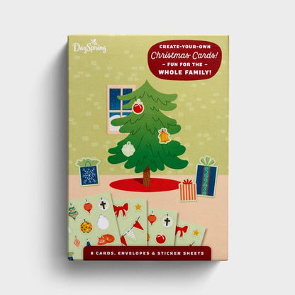 Create Your Own Christmas Tree Cards -8 Christmas Boxed Cards