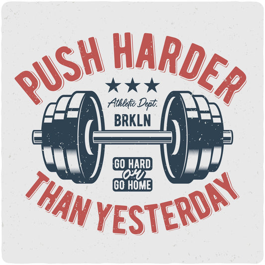 Push Harder Men's Bamboo Viscose/Organic Cotton Short Sleeve Graphic T-Shirt