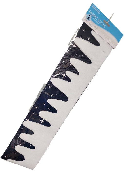 Fabric Icicle Garland - 4 Feet Long - 2 Pack