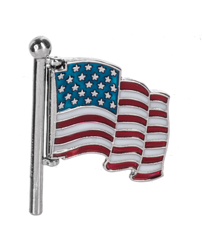 God Bless America - Swivel Flag Charm
