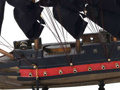 Wooden Blackbeards Queen Annes Revenge Black Sails Limited Model Pirate Ship 12""